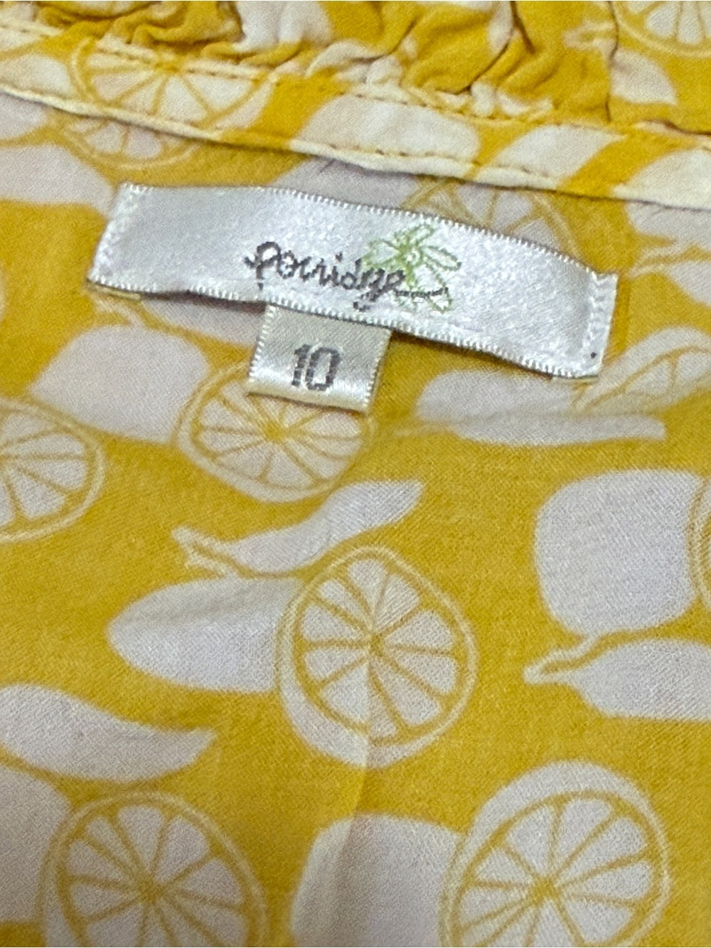 Yellow Lemon-Print Ruffle Shoulder Camisole